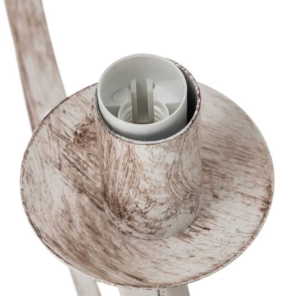 Wandlamp Pompei, 2-lamps, antiek wit