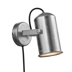 Wandlamp Porter in industriële look met stekker