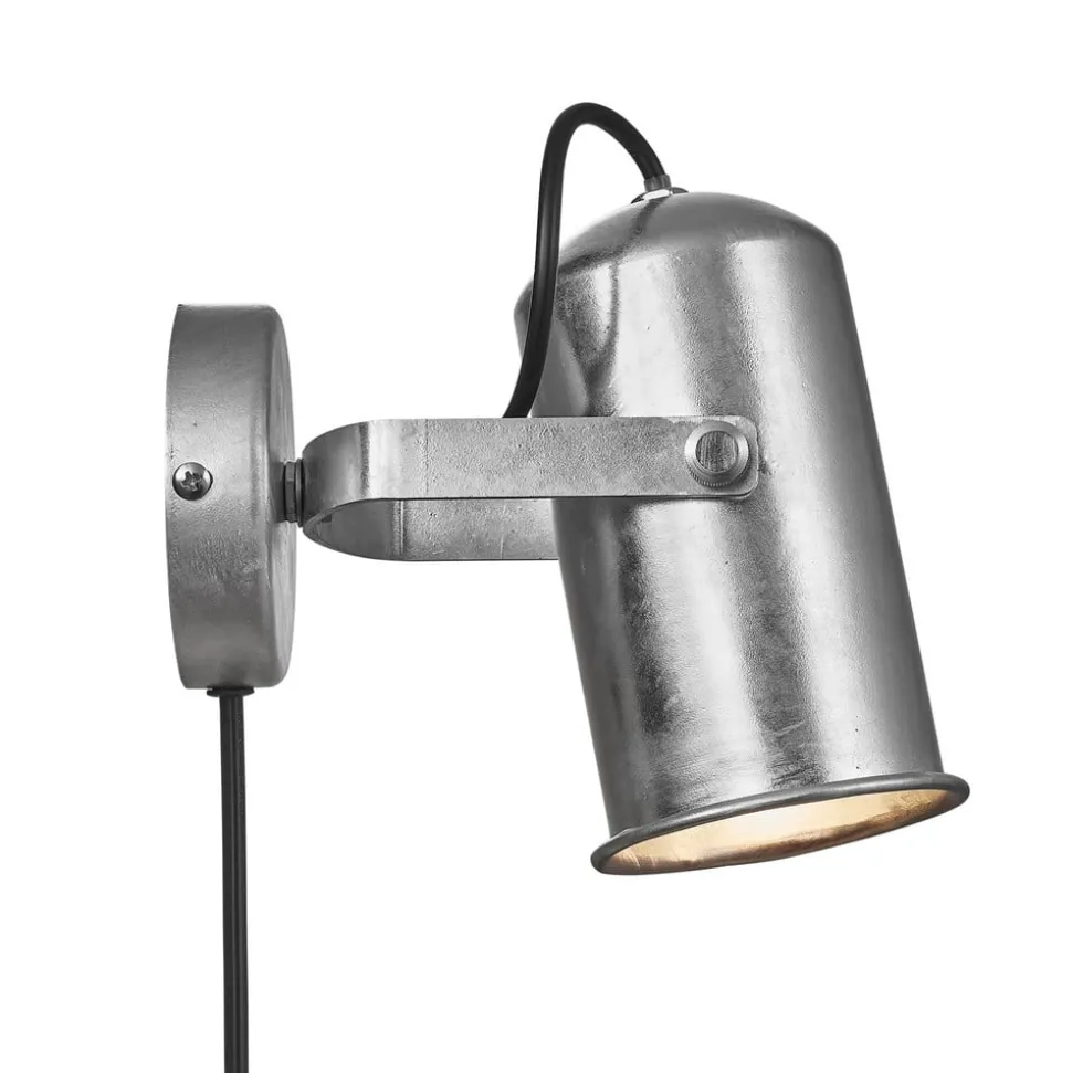 Wandlamp Porter in industriële look met stekker