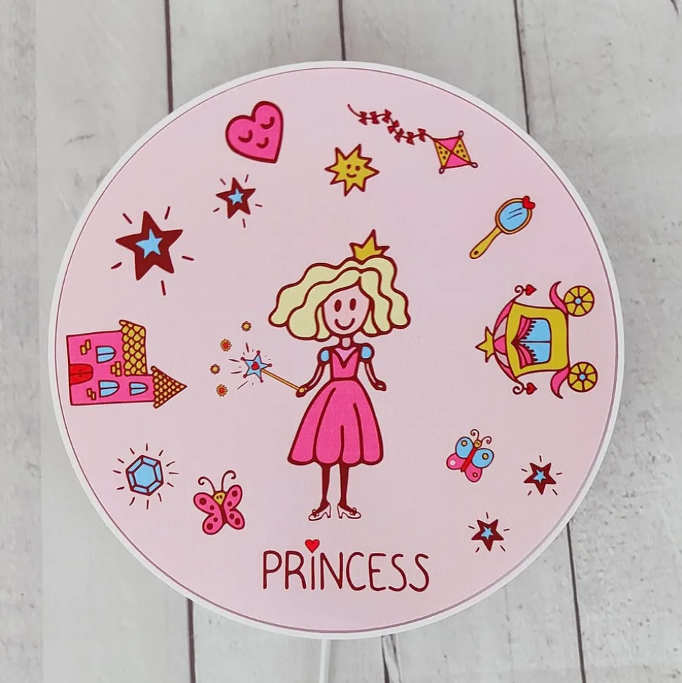 Wandlamp Princess met schakelaar en stekker