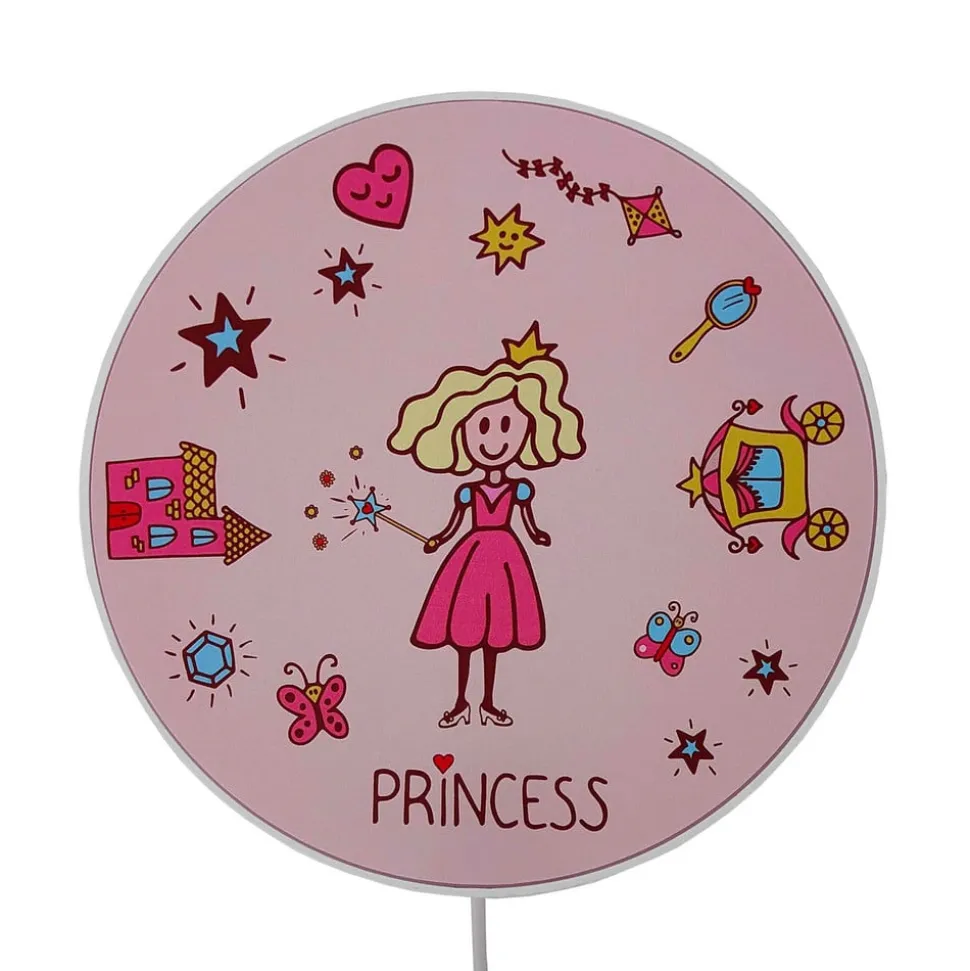 Wandlamp Princess met schakelaar en stekker