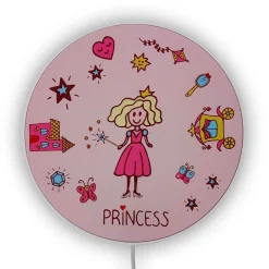 Wandlamp Princess met schakelaar en stekker