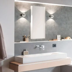 Wandlamp Puk Wall, G9, chroom