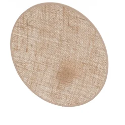 Wandlamp Puls, jute kap, natuurbruin, Ø 30 cm