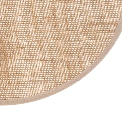 Wandlamp Puls, jute kap, natuurbruin, Ø 30 cm