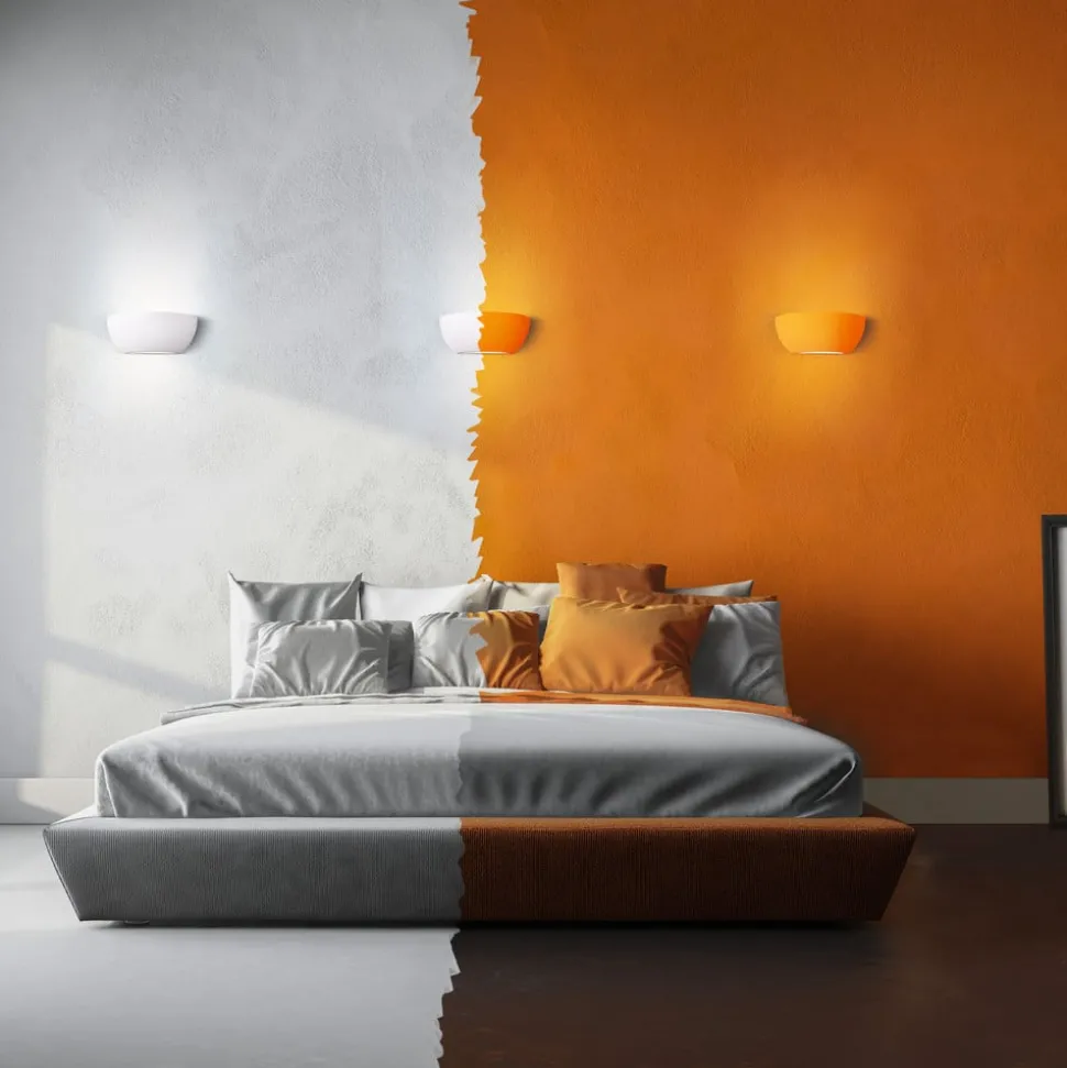 Wandlamp Roma van gips