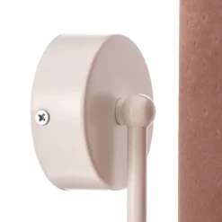 Wandlamp Rosabelle met textiel kap, roze