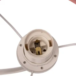 Wandlamp Rosabelle met textiel kap, roze