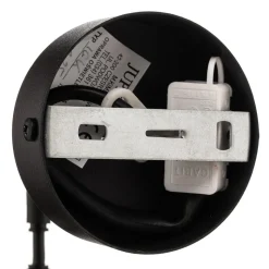 Wandlamp Samba, opaalglas/zwart 1-lamp