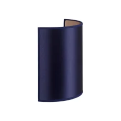 Wandlamp Satin van Atlas, donkerblauw/goud