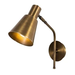 Wandlamp Sivani MR-663, goud antiek, metaal, Ø 15 cm