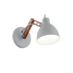 Wandlamp Skansen, houten arm verstelbaar, grijs