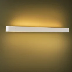 Wandlamp Soft, breedte 90 cm, wit, aluminium, G13