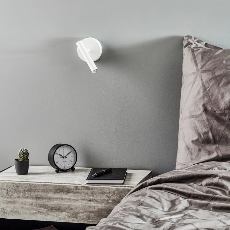 Wandlamp Sopel hoogte 15 cm, wit