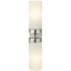 Wandlamp Space, nikkel, 2-lamps, IP44
