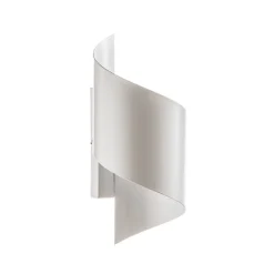 Wandlamp Spiner wit, hoogte 30 cm, staal