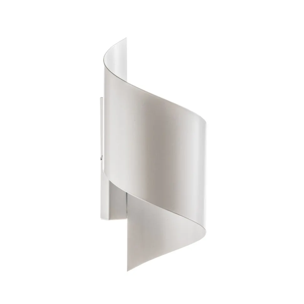 Wandlamp Spiner wit, hoogte 30 cm, staal