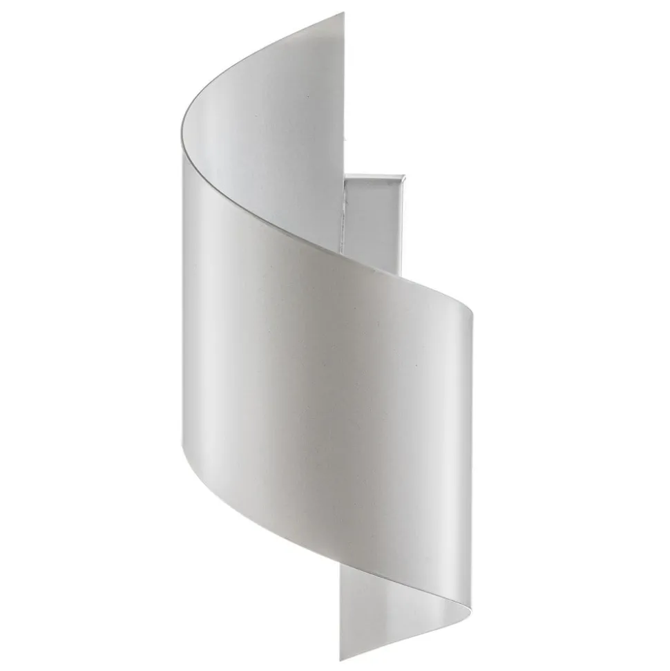 Wandlamp Spiner wit, hoogte 30 cm, staal