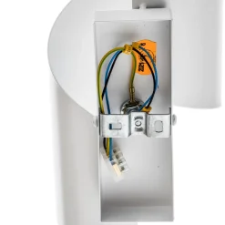 Wandlamp Spiner wit, hoogte 30 cm, staal