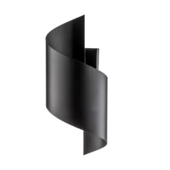 Wandlamp Spiner zwart, hoogte 30 cm, staal