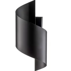 Wandlamp Spiner zwart, hoogte 30 cm, staal