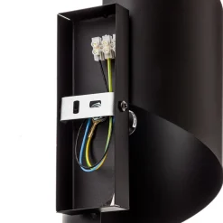 Wandlamp Spiner zwart, hoogte 30 cm, staal