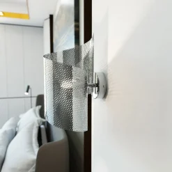 Wandlamp Spiral, chroomkleurig, metaal, G9, 29 cm hoog