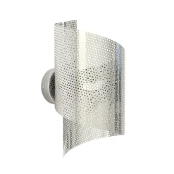 Wandlamp Spiral, chroomkleurig, metaal, G9, 29 cm hoog