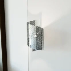 Wandlamp Spiral, chroomkleurig, metaal, G9, 29 cm hoog