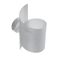 Wandlamp Spiral, wit, metaal, G9, 29 cm hoog