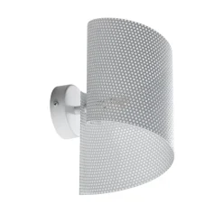 Wandlamp Spiral, wit, metaal, G9, 29 cm hoog