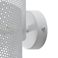 Wandlamp Spiral, wit, metaal, G9, 29 cm hoog