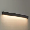 Wandlamp Straight L, 122 cm, zwart