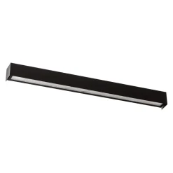 Wandlamp Straight L, 122 cm, zwart