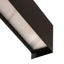 Wandlamp Straight L, 122 cm, zwart