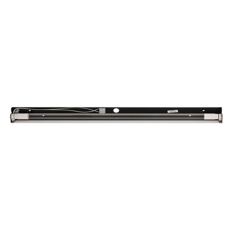 Wandlamp Straight L, 122 cm, zwart