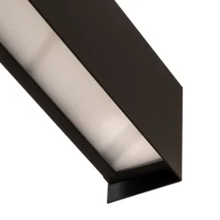 Wandlamp Straight S, 62 cm, zwart