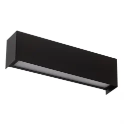 Wandlamp Straight XS, breedte 26 cm, zwart
