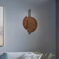 Wandlamp Sunset C van hout