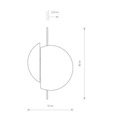 Wandlamp Sunset C van hout