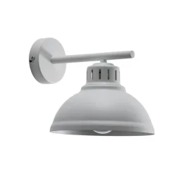 Wandlamp Sven, 1-lamp, wit, staal, E27