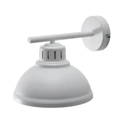 Wandlamp Sven, 1-lamp, wit, staal, E27