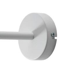 Wandlamp Sven, 1-lamp, wit, staal, E27