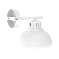 Wandlamp Sven, 1-lamp, wit, staal, E27