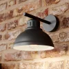 Wandlamp Sven, zwart, metaal, 1-lamp