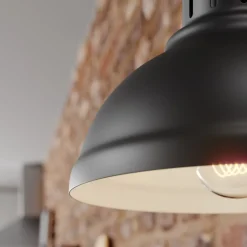 Wandlamp Sven, zwart, metaal, 1-lamp