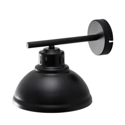 Wandlamp Sven, zwart-goudkleurig, Ø 21 cm, staal