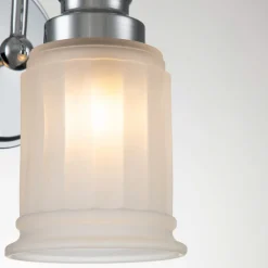 Wandlamp Swell IP44, 1-lamp, gepolijst chroom