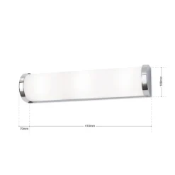 Wandlamp Tea 41 cm chroom