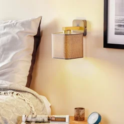 Wandlamp Tora, 1-lamp, grijs